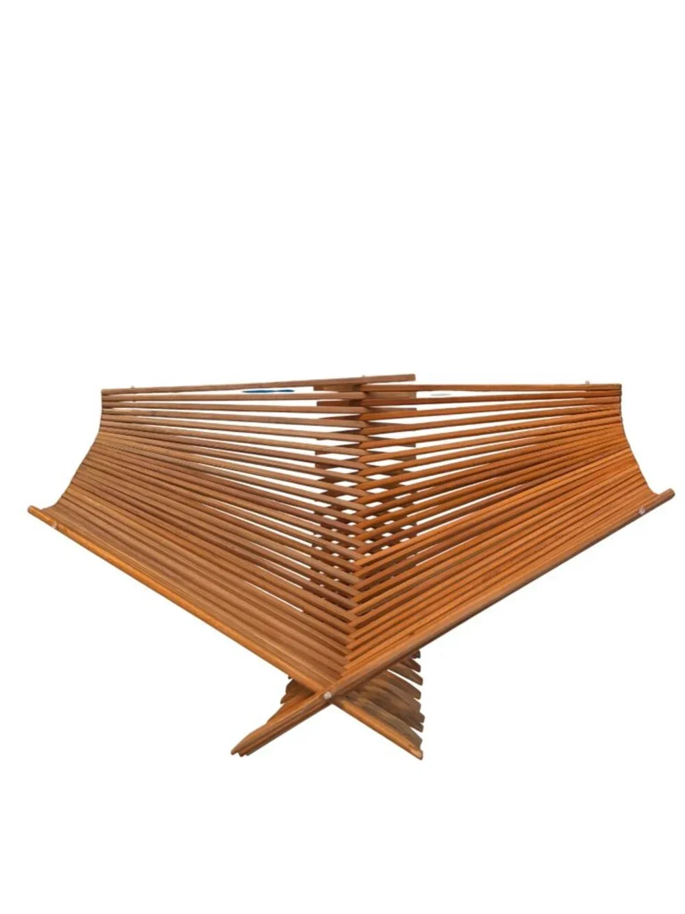 Foldable Bamboo Basket Rack Or Decorative Storage Organizer vintage
